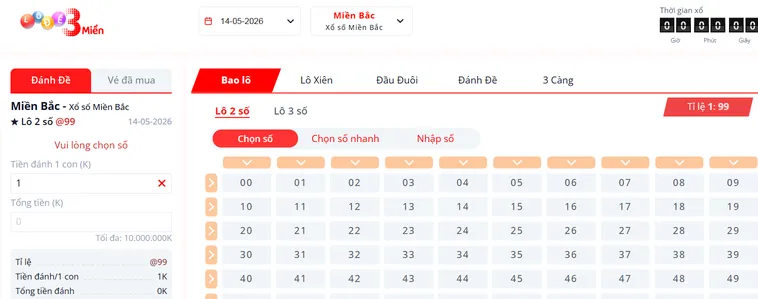Tham Gia Trải Nghiệm Lô Đề Bin88 Với Tỷ Lệ Thắng Cược Cực Cao