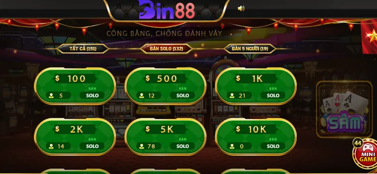 Sâm Lốc Tại Bin88 Trải Nghiệm Bài Đỉnh Cao Với Cơ Hội Thắng Cực Lớn