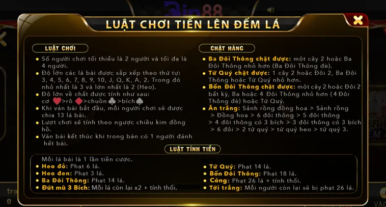 Trải Nghiệm Săn Giải Thưởng Tiến Lên Đếm Lá Tại Bin88 Đỉnh Cao
